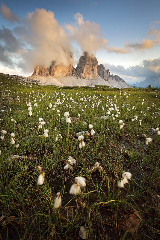 Letní Tre Cime di Lavaredo