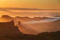 Západ z vrcholu Gran Canaria