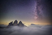 Summer night by Tre Cime di Lavaredo