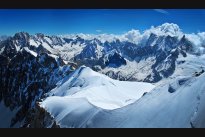 Výhled z Aiguille du Midi