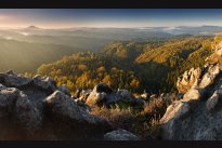 On a rocky viewpoint
