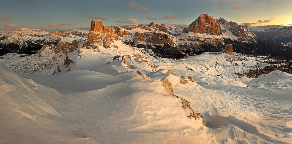 Zimní Dolomity