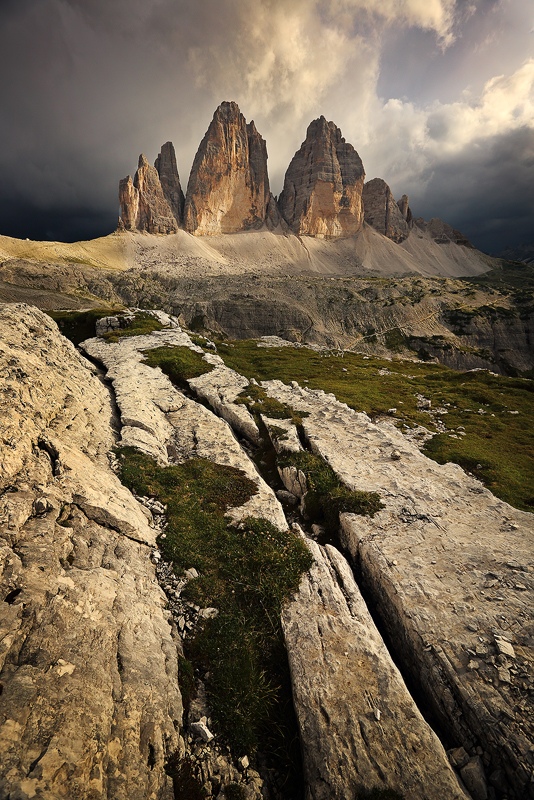 Letní Tre Cime di Lavaredo